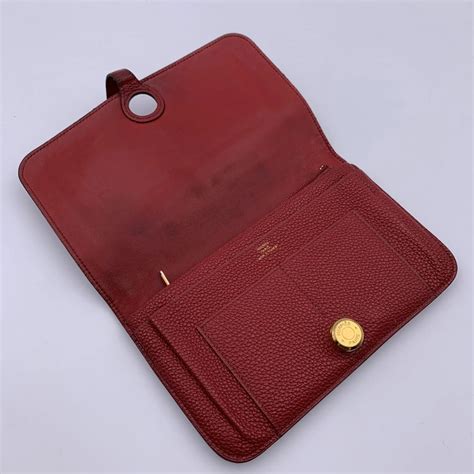 hermes dogon wallet red|hermes evergrain dogon wallet.